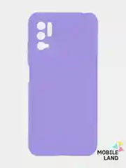 Лавандовый чехол силиконовый Xiaomi Redmi Note 10T / POCO M3 Pro, матовый, цветной