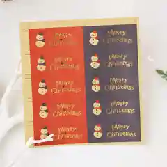 Наклейки Merry Christmas со снеговиком