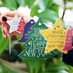 Темно-синий набор бирок "Merry Christmas and Happy New Year"