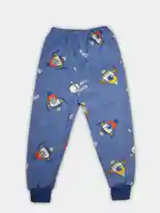 Синий детские штаны с начёсом