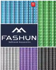 FASHUN шторка для ванны 180*200см, PEVA, с 3D эффектом