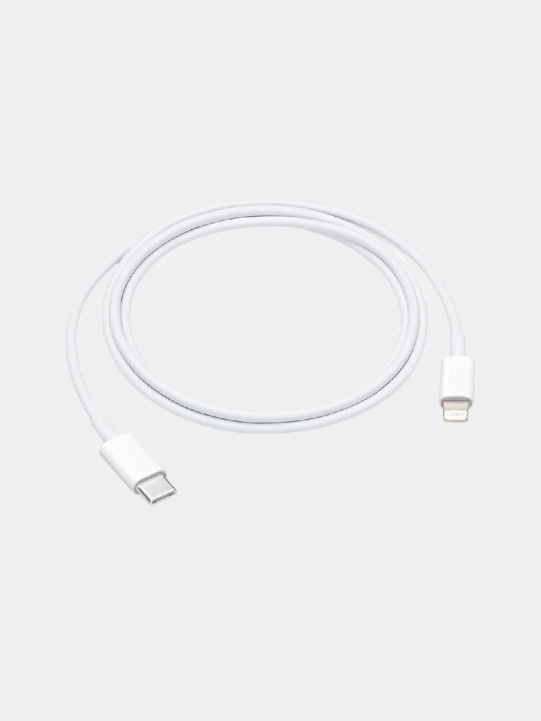 Белый кабель для зарядки Apple 1 м, 2.1A Type-C - Lightning, зарядное устройство на айфон