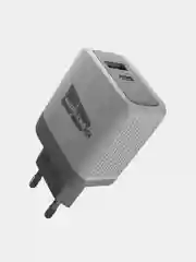 Блок питания 3.0A USB+USB-C, PD 20W быстрая зарядка для Apple/Android More Choice NC71S
