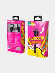 Черный bluetooth-наушники вакуумные с шейным шнурком More choice BG10 БЕСПРОВОДНАЯ гарнитура