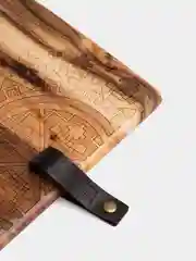 Доска сервировочная DeNASTIA, прямоугольная с узором , 21х33х1,5см