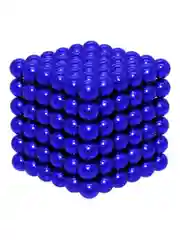 Головоломка магнитная Magnetic Cube, синий, 216 шариков, 5 мм