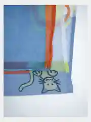 Светло-синий тюль вуаль белый с рисунком для детской комнаты Зоопарк