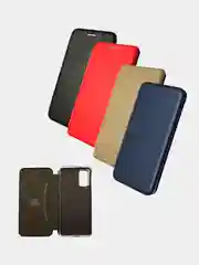 Чехол-книжка для Samsung S20+ Золотой цвет с карманом для карт
