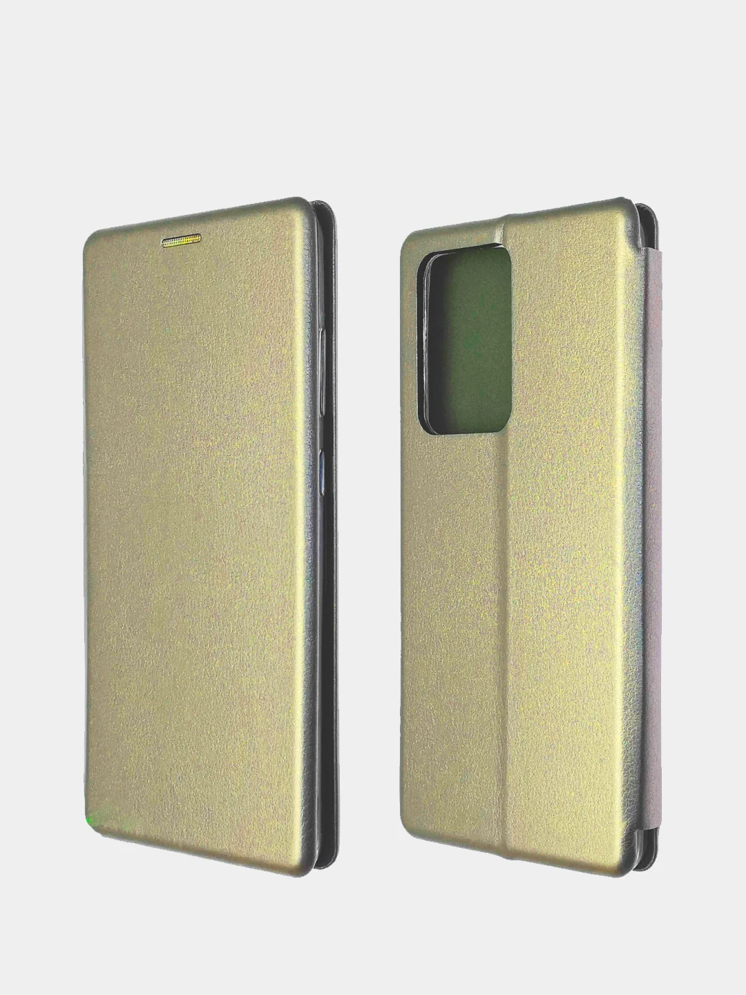 Золотой чехол-книжка для Samsung S20 Ultra Эс 20 Ультра, Золотой цвет с карманом для карт