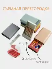 Органайзер для таблеток, таблетница, контейнер для хранения таблеток и лекарств