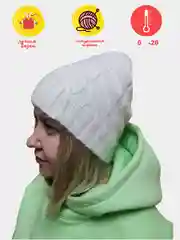 Прозрачный шапка, шапка женская, шапка, вязанная шапка