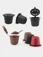 Черный многоразовая кофейная капсула для кофемашины Nespresso