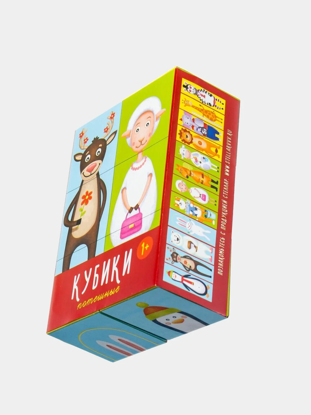 Кубики в картинках "Потешные", 6 штук