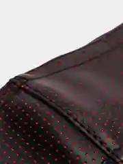 Оплетка на руль (чехол на руль) SKYWAY Corset M Черно/Красная экокожа S01102407