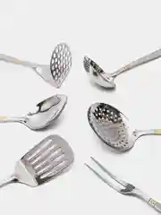 Серебряный набор кухонных принадлежностей МВ, 7 предметов