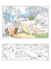 Комплект раскрасок-раскладушек для девочек, 4 штуки