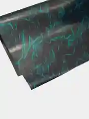 Тёмно-бирюзовый пленка кожа ПВХ с блестками/ рисунками для творчества Для декора блокнотов,подарков Кожзам