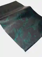 Тёмно-бирюзовый пленка кожа ПВХ с блестками/ рисунками для творчества Для декора блокнотов,подарков Кожзам