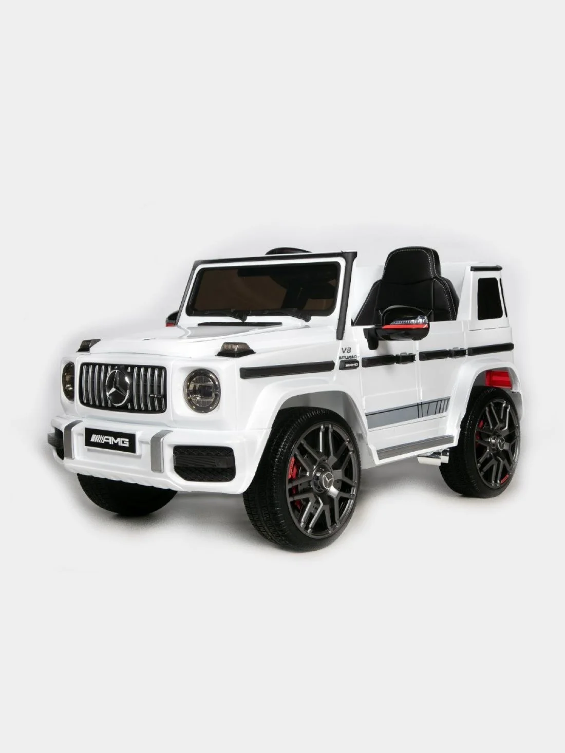 Белый детский электромобиль BabyRacer Mercedes-AMG G63 BBH-0003 LICENCE
