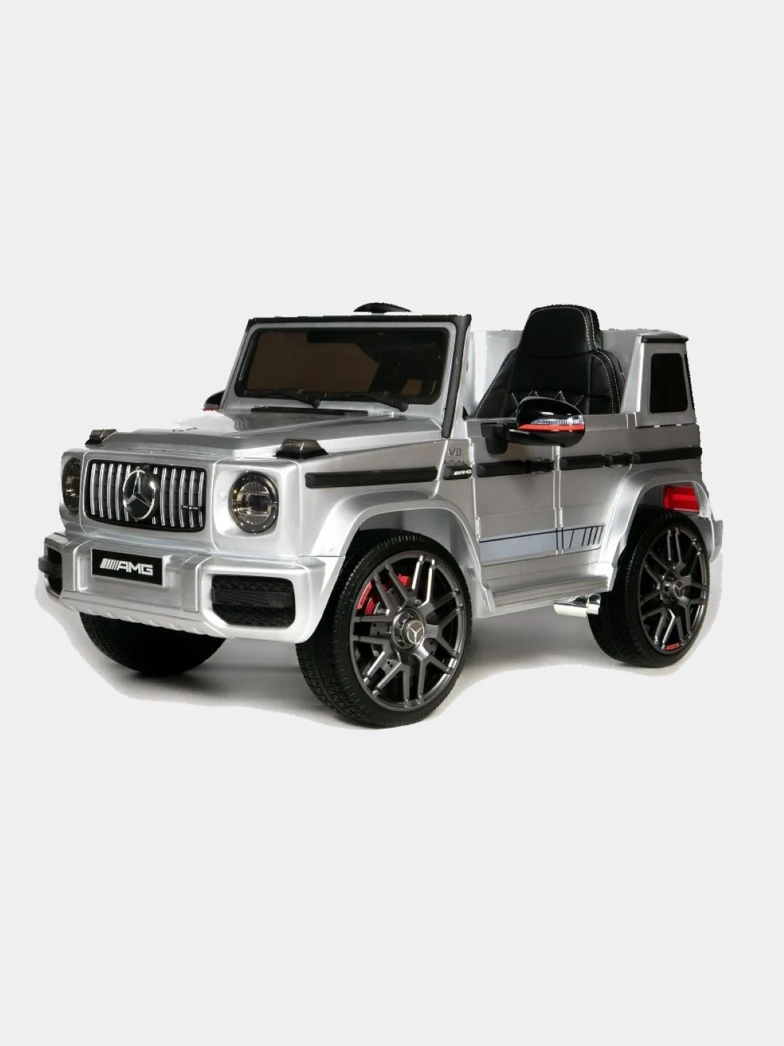 Серый детский электромобиль BabyRacer Mercedes-AMG G63 BBH-0003 LICENCE