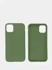 Оливковый чехол для iPhone (Айфон) 11 силиконовый, синий