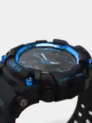 Синий спортивные, армейские, электронные, мужские часы SKMEI 1155