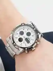 Белый наручные электронные мужские часы SKMEI 1389