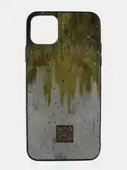 Чехол для iPhone 11 Pro Max "Сталактиты Золотые"