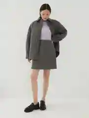 Юбка женская мини Zarina повседневная короткая серая