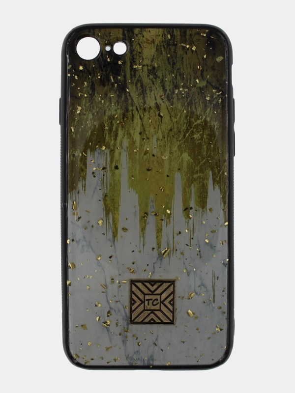Чехол для iPhone 7/ 8/ SE "Сталактиты Золотые"