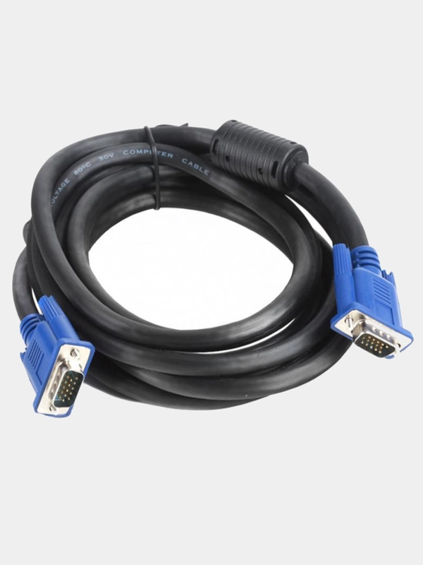 Кабель провод VGA для ПК, на монитор, проектор,видеорегистратор длина кабеля 1.35м/2.7м