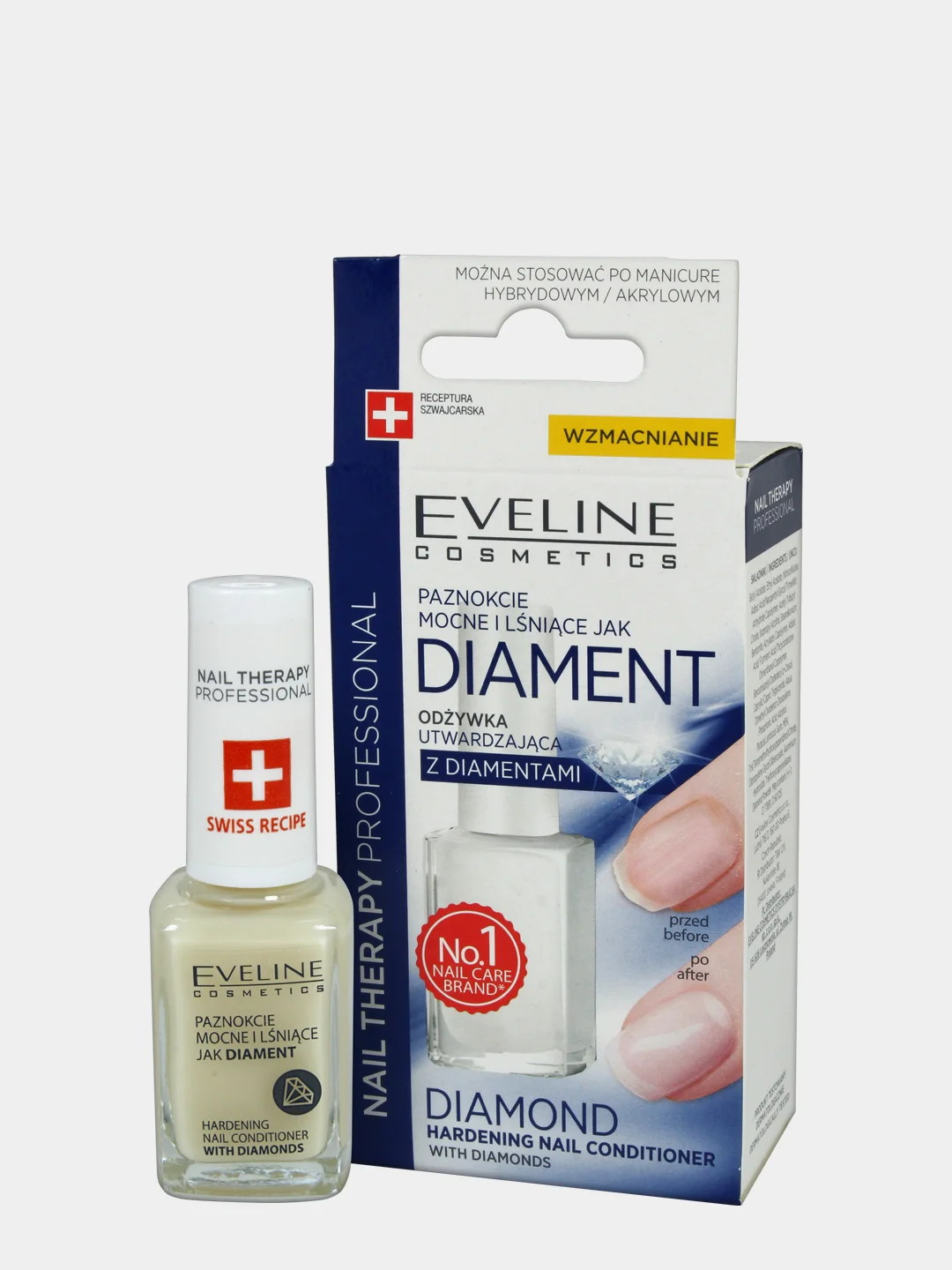 Eveline Cosmetics Укрепляющее средство(лак) для ногтей с Бриллиантами, 12мл