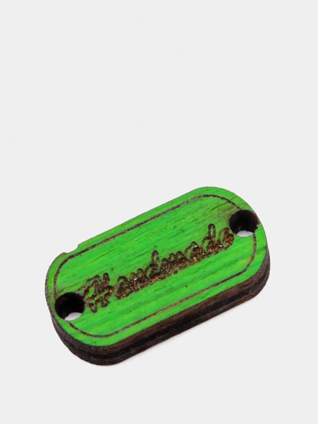 Зеленый бирка Handmade, 2 х 1 см