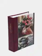 Голубой фотоальбом на 200 фото "Цветы" Image Art