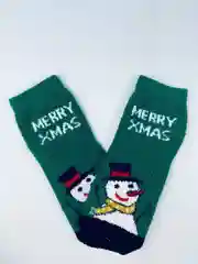 Зелёный хаки носки новогодние, махровые