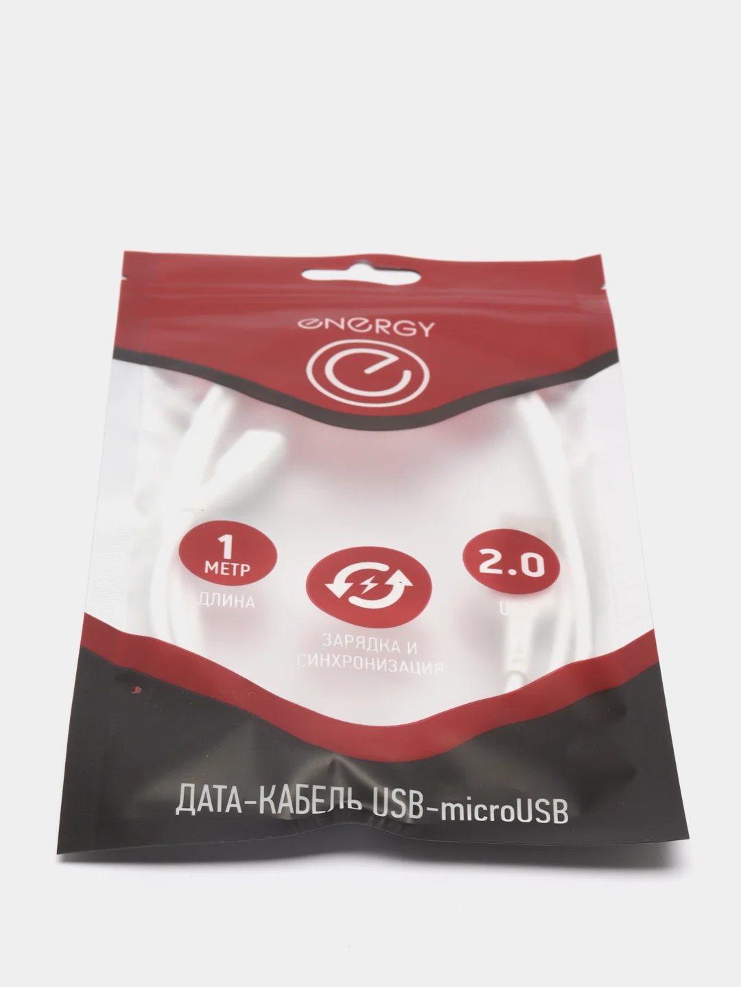 Кабель Energy ET-05 USB/MicroUSB, цвет - белый 006288