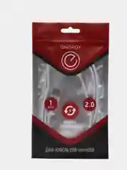 Кабель Energy ET-01 USB/MicroUSB, цвет - серебро 006370