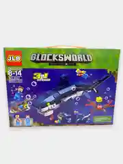 Конструктор Майнкарфт Blocksworld "Гигантская акула 3 в 1", 351 деталь