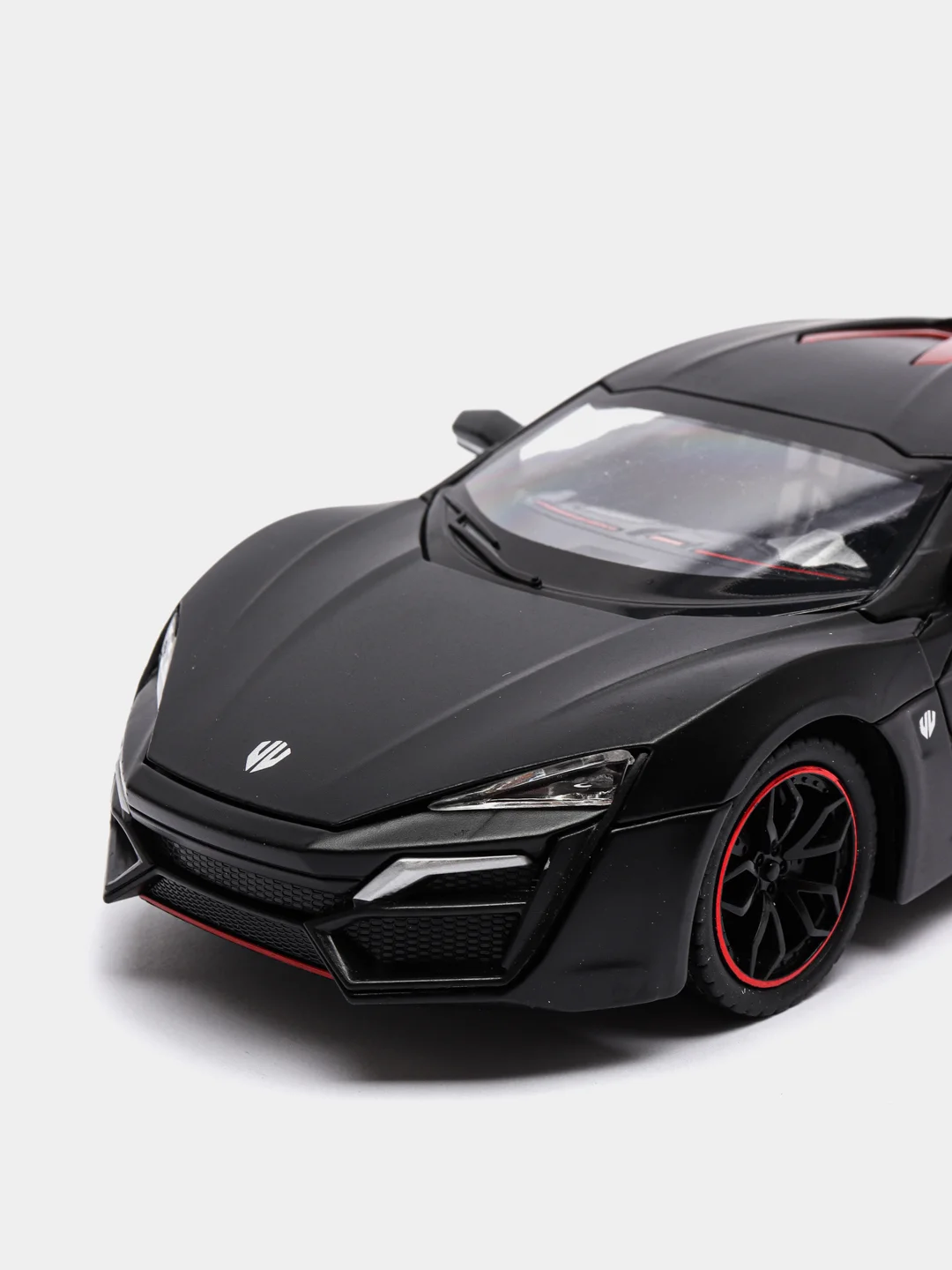 Красный металлическая машинка Die Cast 1:24 Lykans Hypersport CZ32A, инерционная