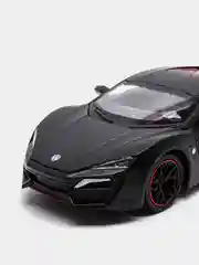 Красный металлическая машинка Die Cast 1:24 Lykans Hypersport CZ32A, инерционная