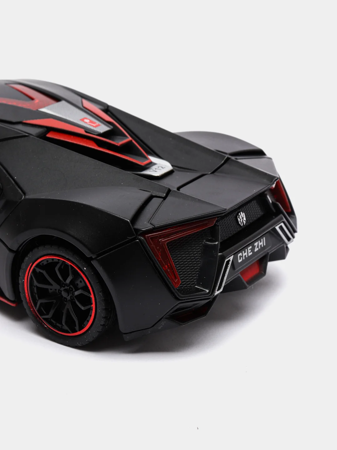 Красный металлическая машинка Die Cast 1:24 Lykans Hypersport CZ32A, инерционная