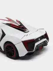 Черный металлическая машинка Die Cast 1:24 Lykans Hypersport CZ32A, инерционная