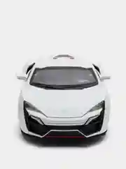 Черный металлическая машинка Die Cast 1:24 Lykans Hypersport CZ32A, инерционная