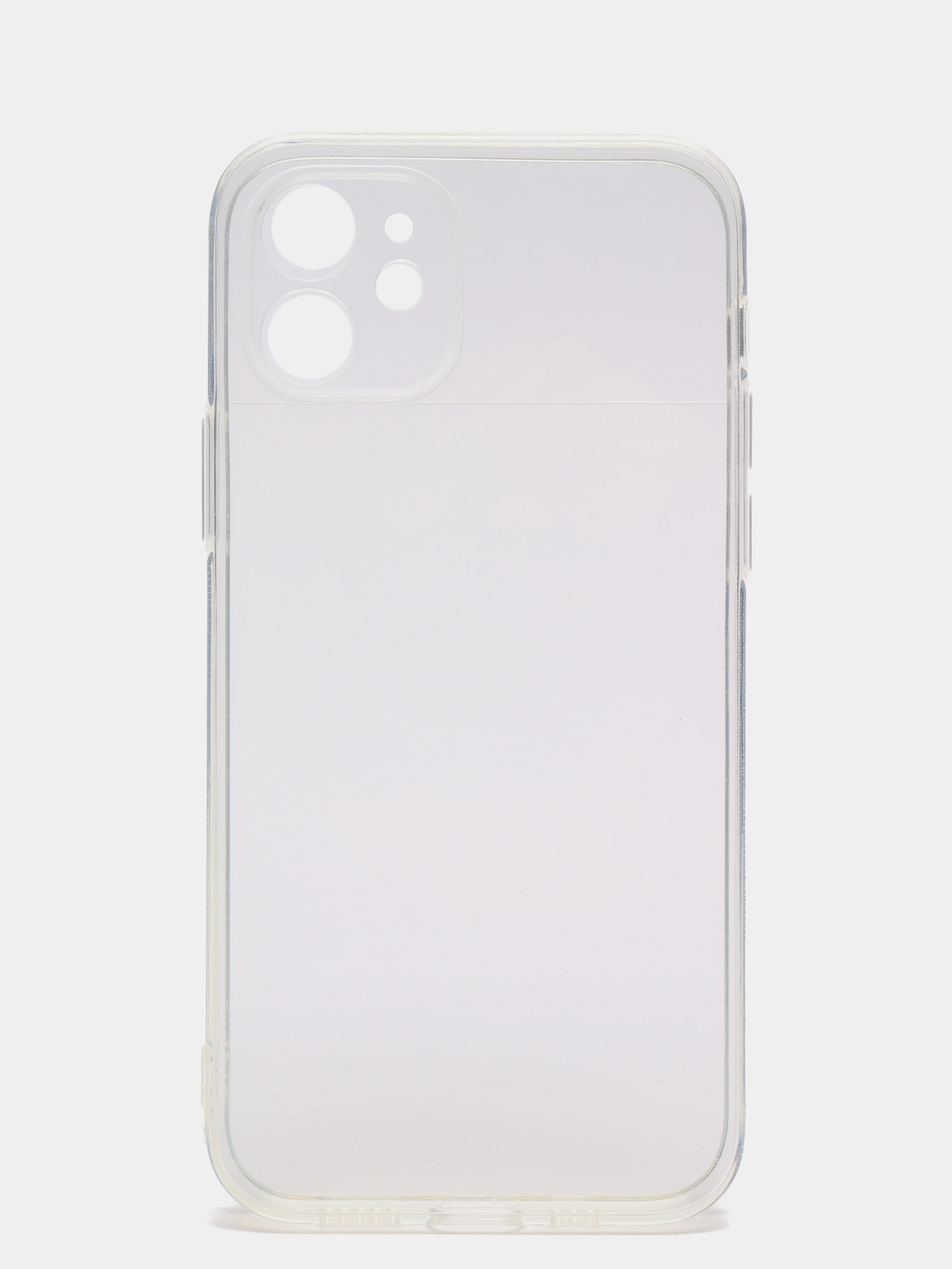 Плотный чехол iPhone 11, 12, 13, Pro, Max с защитой камеры силиконовый, прозрачный