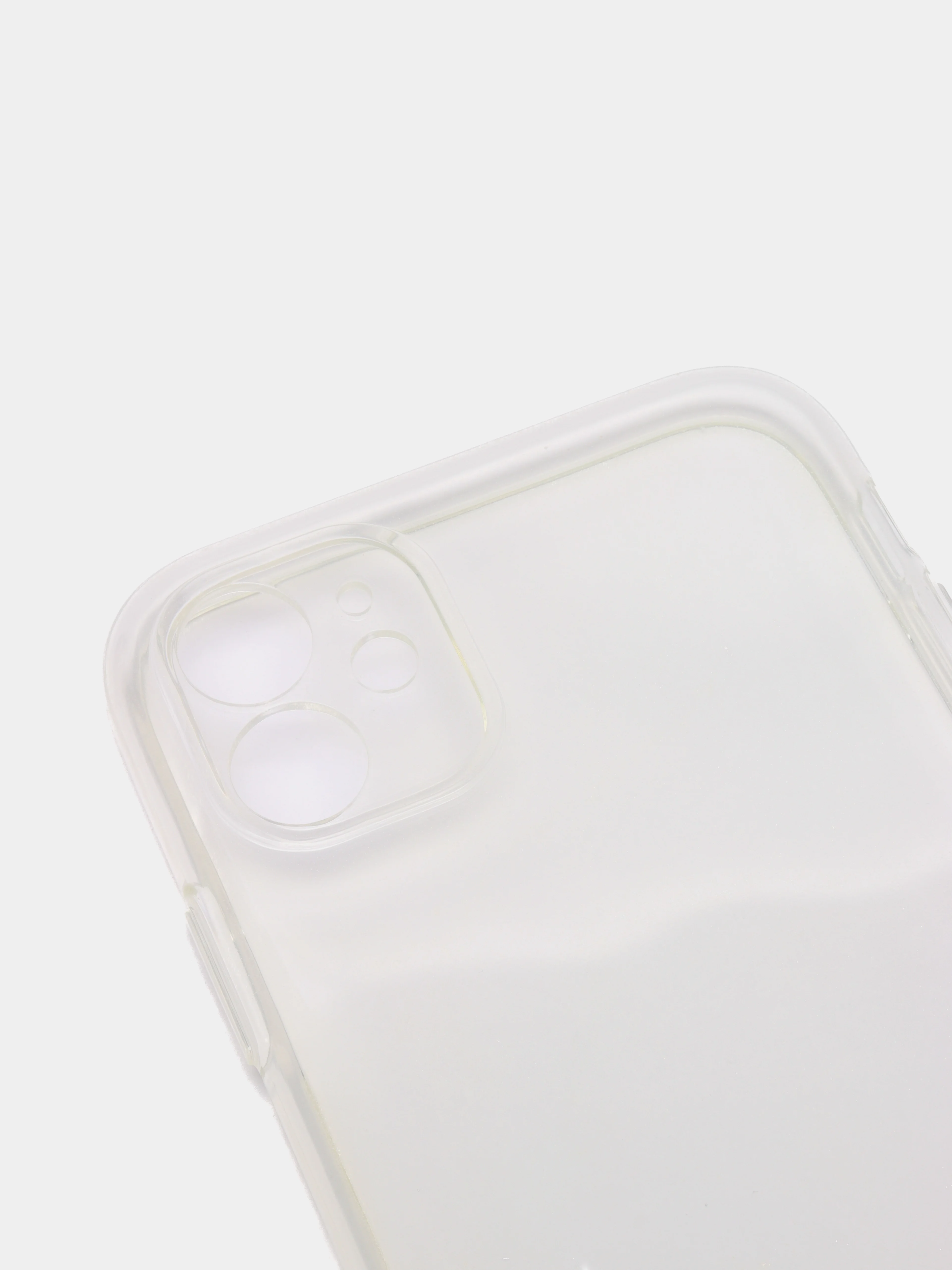 Плотный чехол iPhone 11, 12, 13, Pro, Max с защитой камеры силиконовый, прозрачный