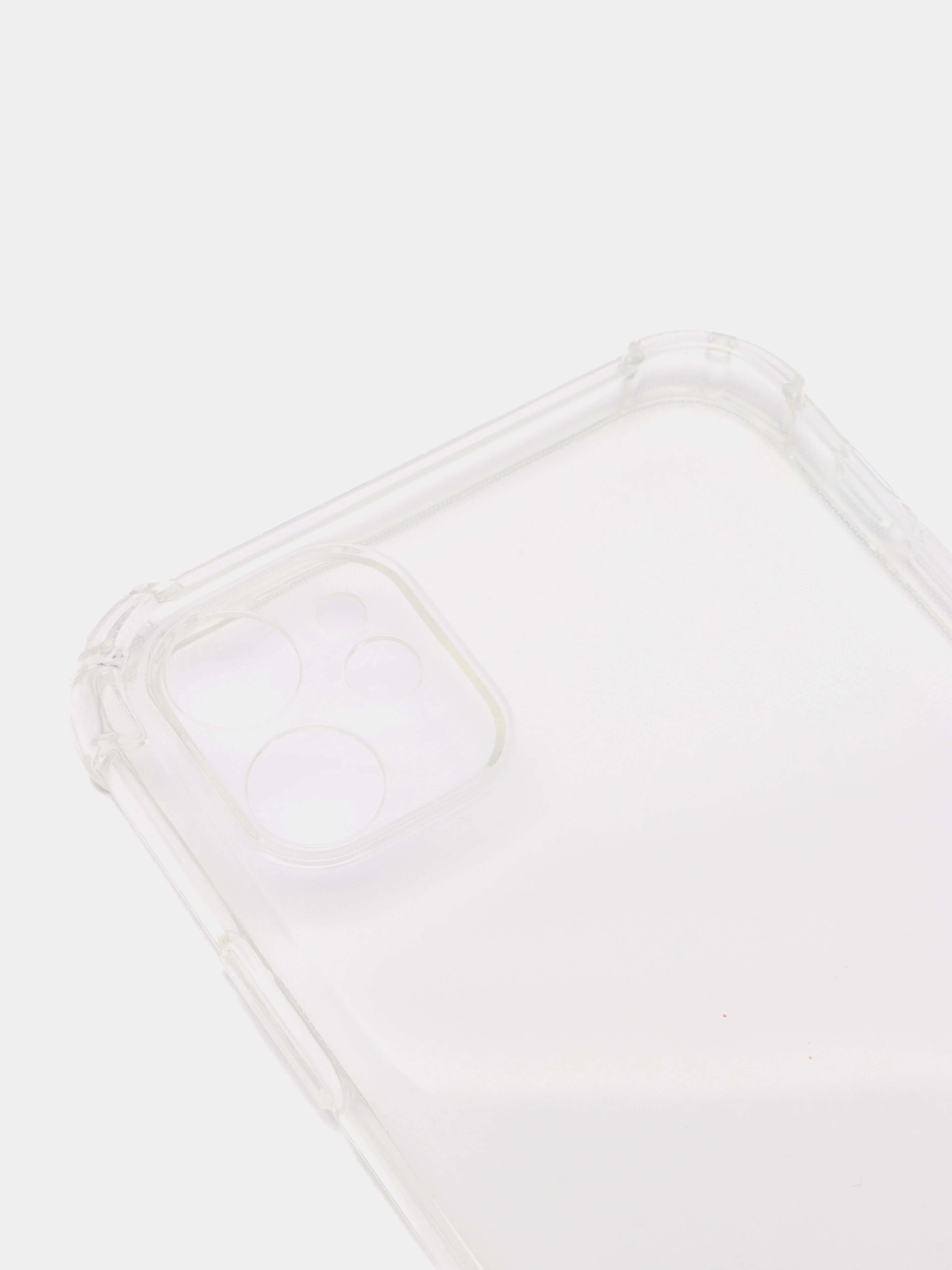 Плотный чехол iPhone 11, 12, 13, Pro, Max с защитой камеры силиконовый, прозрачный