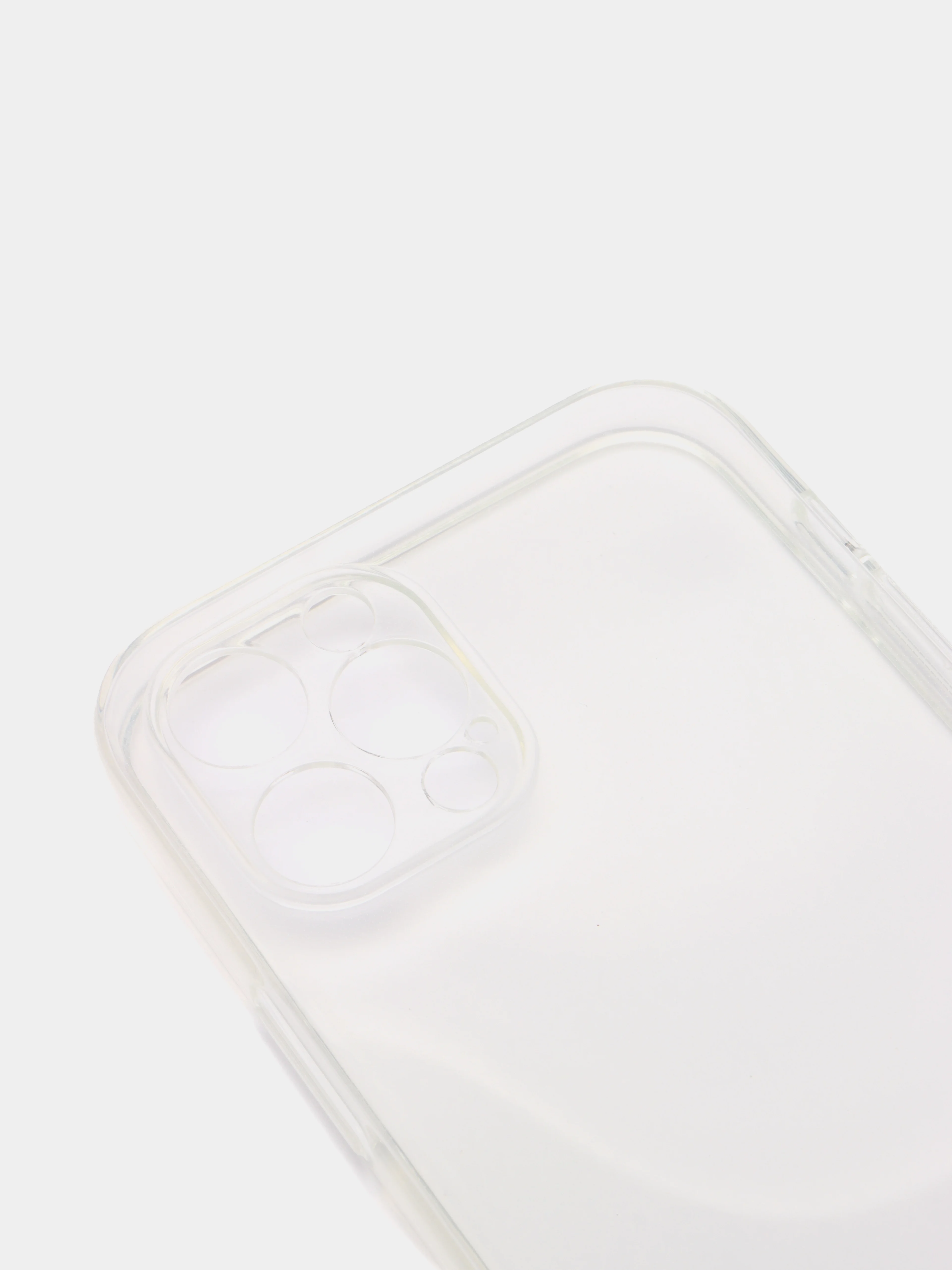 Плотный чехол iPhone 11, 12, 13, Pro, Max с защитой камеры силиконовый, прозрачный