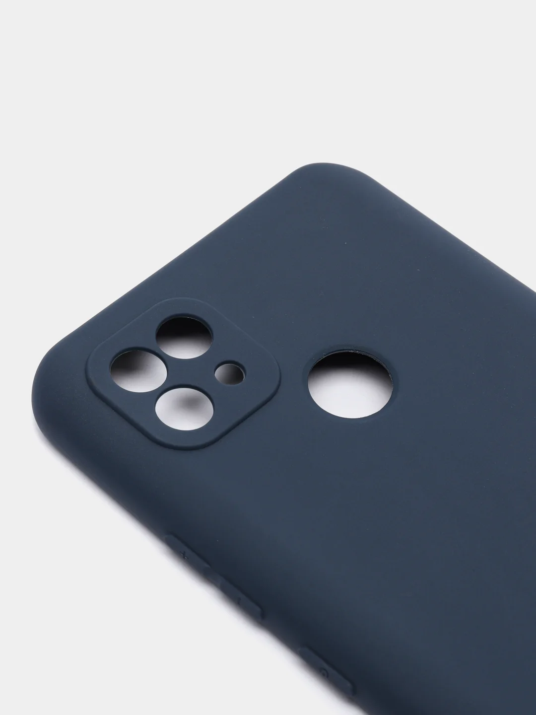 Темно-синий чехол для Realme C21 силиконовый матовый