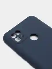 Темно-синий чехол для Realme C21 силиконовый матовый