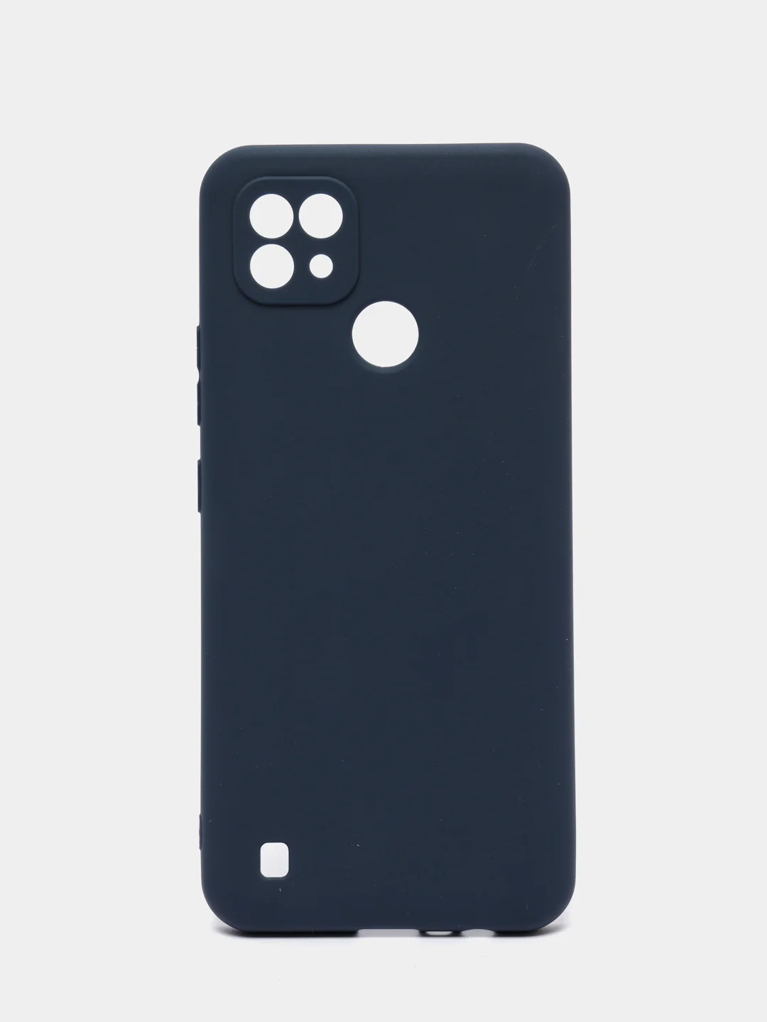Темно-синий чехол для Realme C21 силиконовый матовый